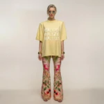 Butter Yellow Real Lies Oversized T-Shirt
