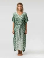 MERMAID belted caftan dress