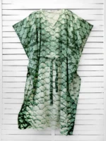 MERMAID belted caftan dress