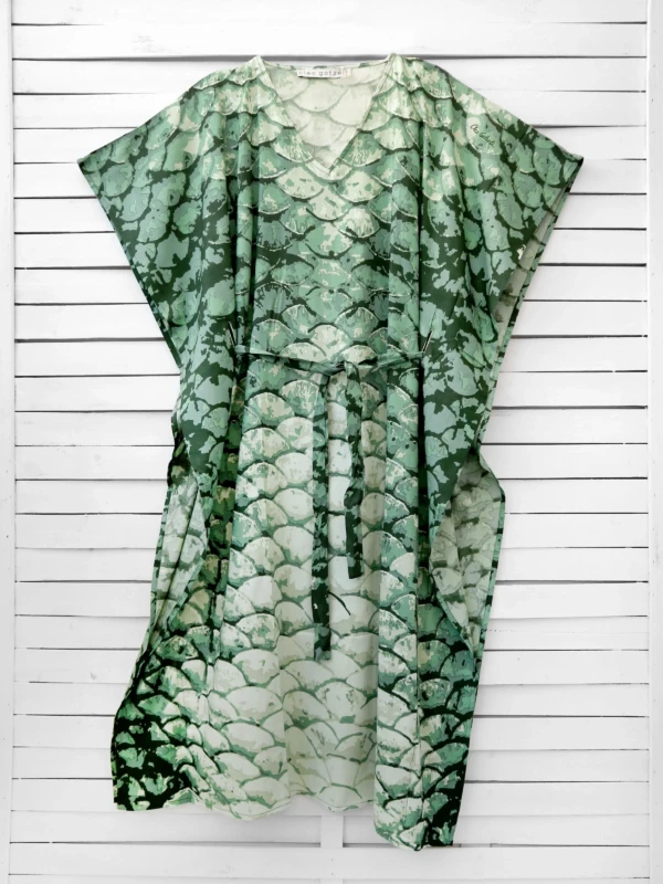 MERMAID belted caftan dress