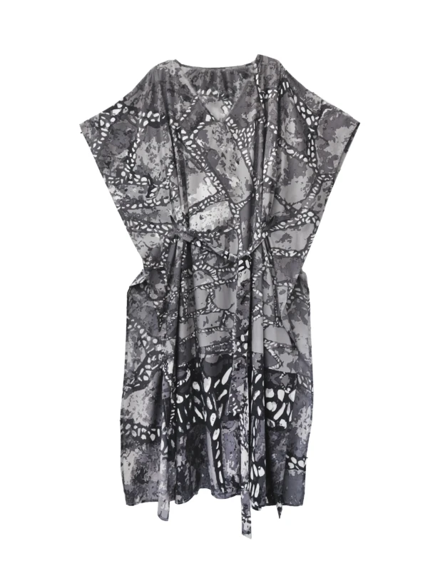 TELENDOS belted caftan dress