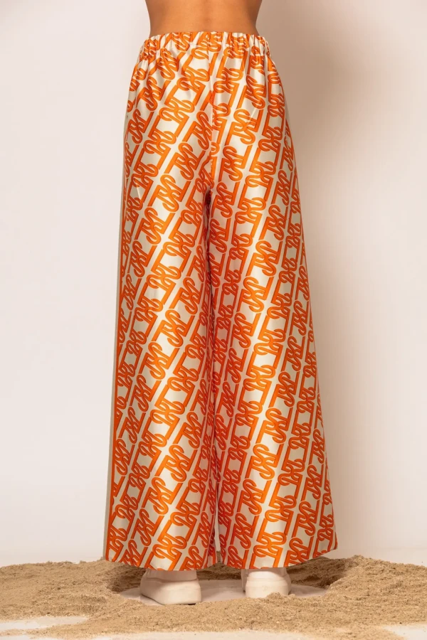 LSF Signature Print Wide Leg Pants