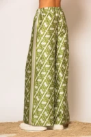 LSF Signature Print Wide Leg Pants