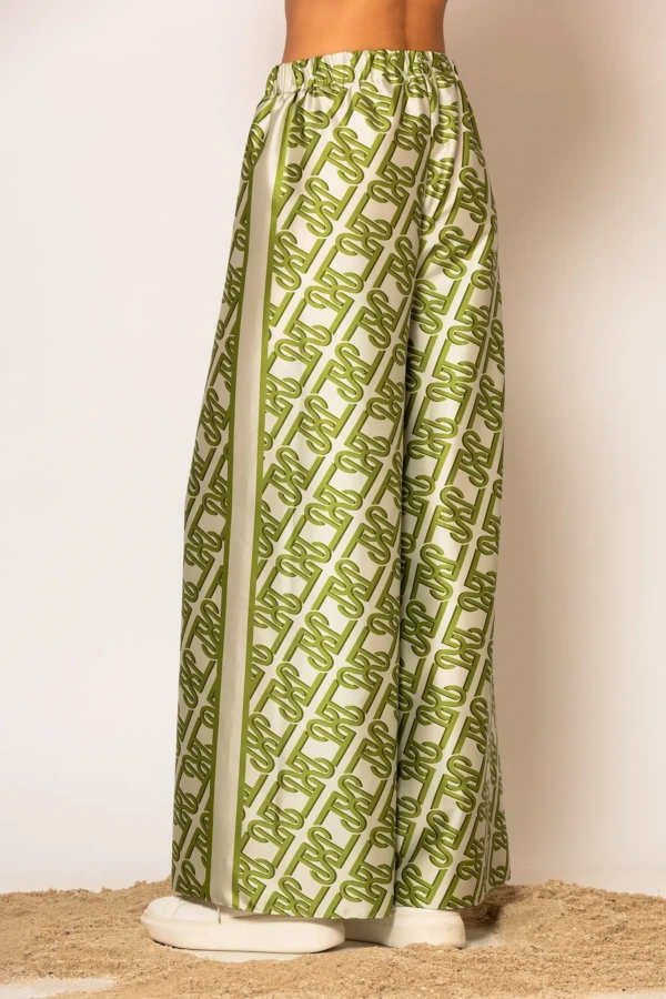 LSF Signature Print Wide Leg Pants