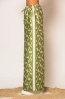 LSF Signature Print Wide Leg Pants
