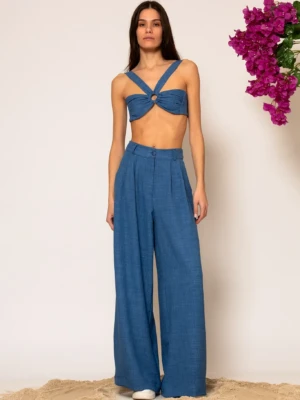 Pleated Wide leg pants