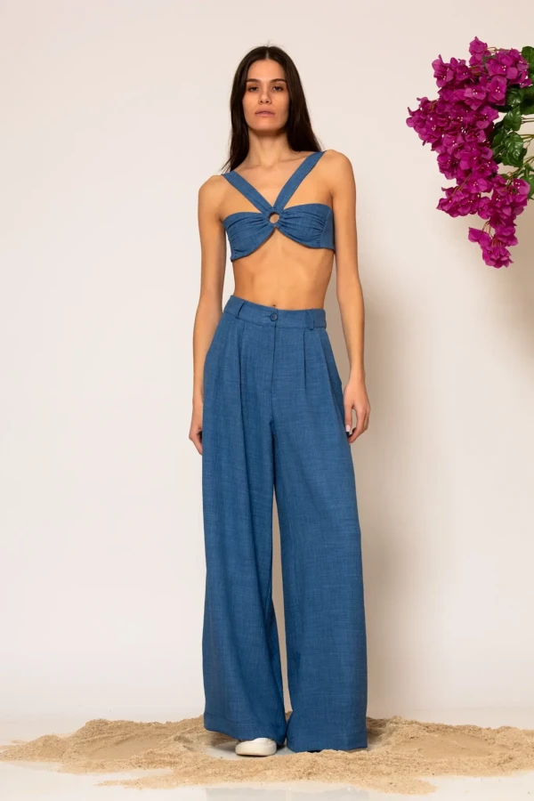 Pleated Wide leg pants
