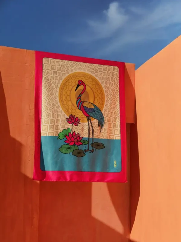 Heron Elegance • Beach Towel
