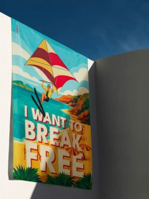I Want To Break Free • Beach Towel