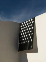Mono Cross • Beach Towel