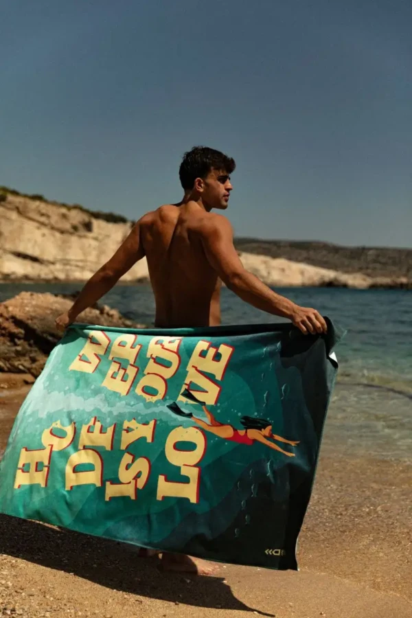 How Deep Is Your Love • Beach Towel