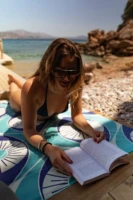 Aegean Eyes • Beach Towel
