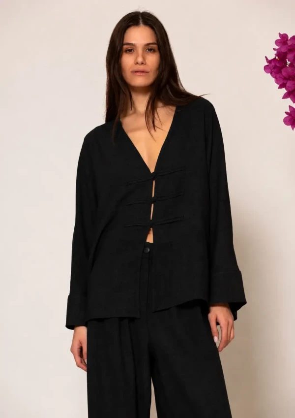 Oversized Shirt with Long Sleeves