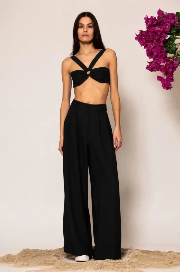 Pleated Wide leg pants