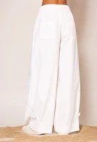 Wide leg pleated pants