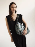 Χειροποίητη Τσάντα Sky Bag – Turquoise Snake