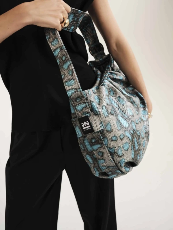 Χειροποίητη Τσάντα Sky Bag – Turquoise Snake
