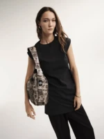 Χειροποίητη Τσάντα Sky Bag – Beige Snake