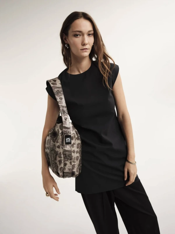 Χειροποίητη Τσάντα Sky Bag – Beige Snake