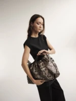 Χειροποίητη Τσάντα Sky Bag – Beige Snake