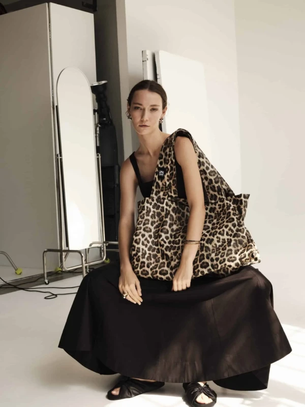 Χειροποίητη Τσάντα Fold – Leopard