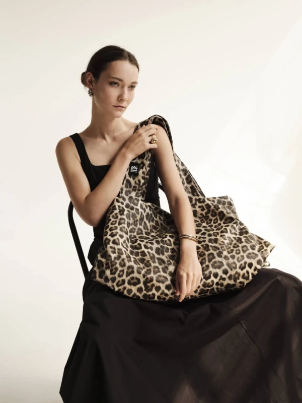 Χειροποίητη Τσάντα Fold – Leopard