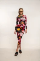 Floral Cut Aeris Midi Dress