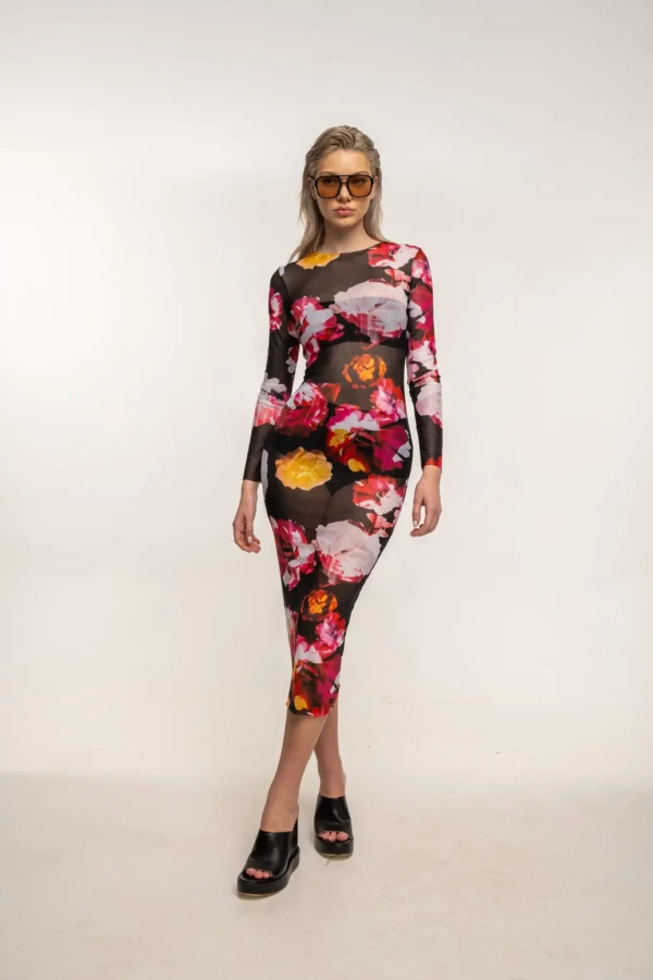 Floral Cut Aeris Midi Dress