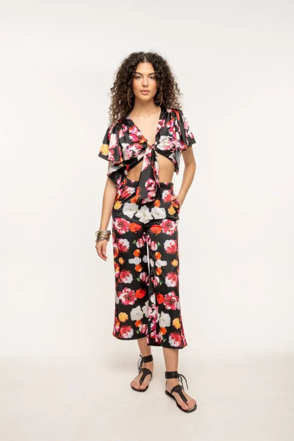 Floral Cut Aura Pants