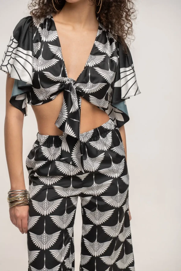 Black Cranes Aura Pants