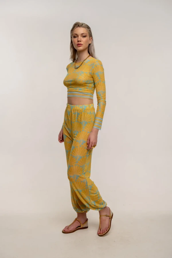 Yellow Leaf Aeris Balloon Pants