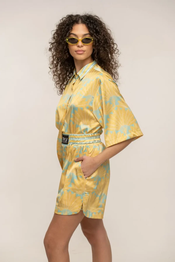 Yellow Leaf Sol Shorts
