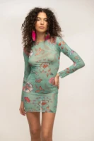 Floral Mint Aeris Mini Dress