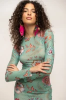 Floral Mint Aeris Mini Dress