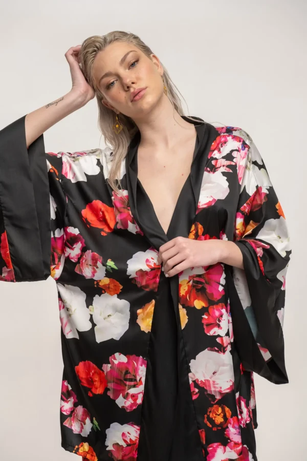 Floral Cut Oasis Kimono