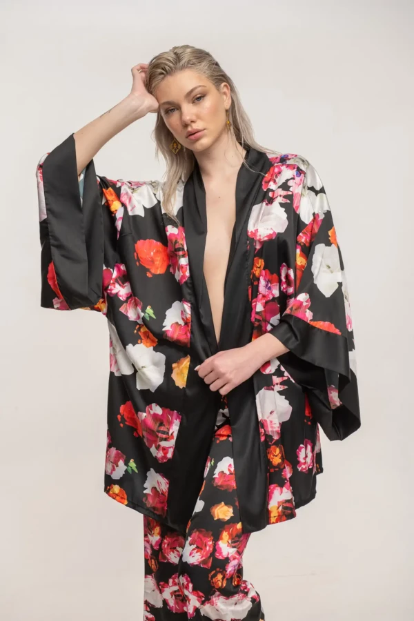 Floral Cut Oasis Kimono