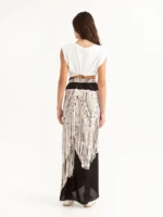MACRAME BLACK wrap skirt