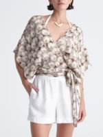 PEARLS wrap kimono top