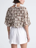 PEARLS wrap kimono top