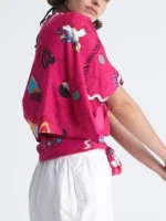 RETROFEELIA wrap kimono top