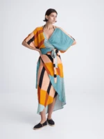 ON BOARD maxi kimono with double shoulders