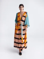 ON BOARD maxi kimono with double shoulders