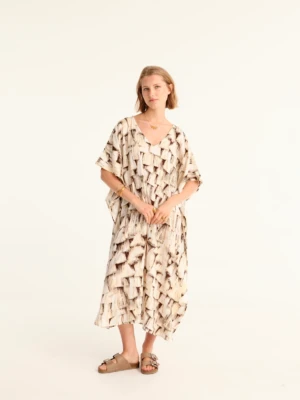 TASSELS maxi square caftan