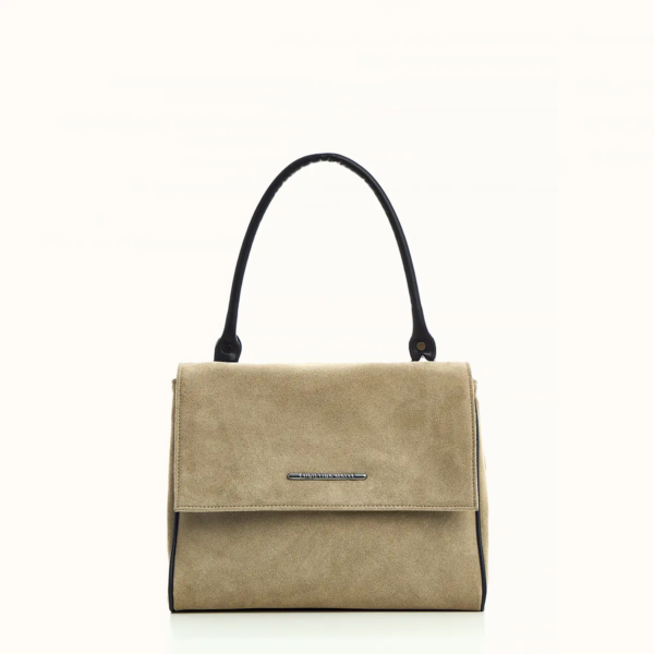 Taupe Suede Carry Bag