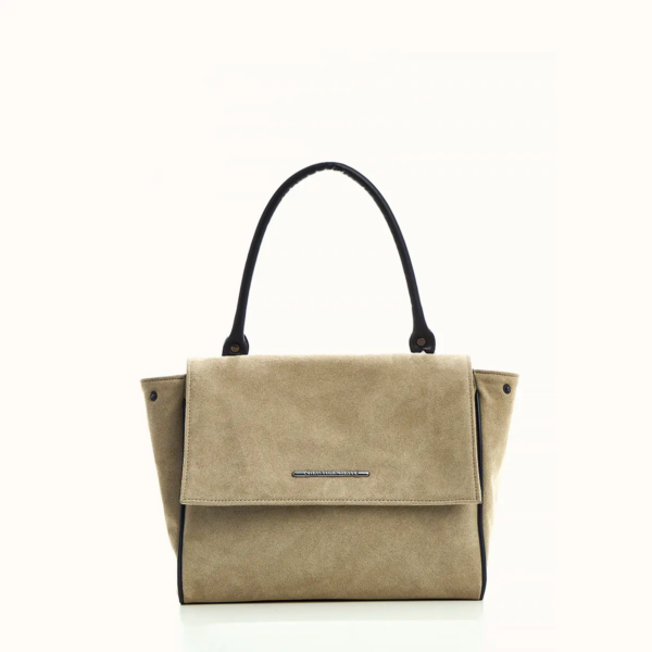 Taupe Suede Carry Bag