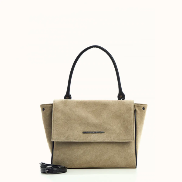 Taupe Suede Carry Bag