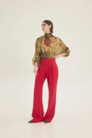 Organza printed blouse