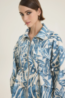 Blue printed jacket