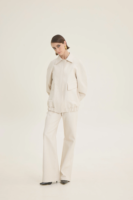 Oversized croco jacket