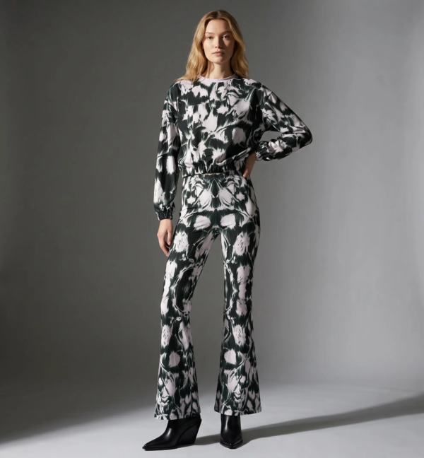 Moss Blossom Flared Pants